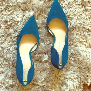 Jessica Simpson teal blue pump